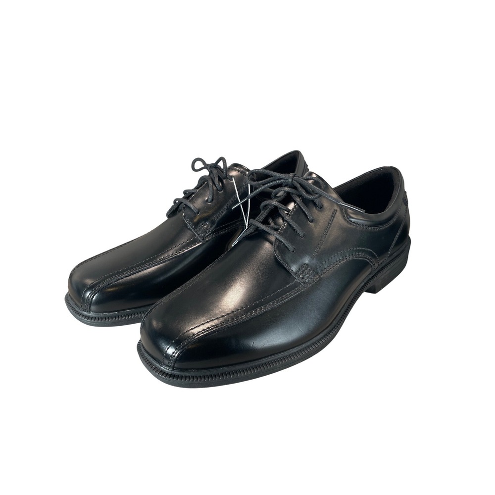 Nunn Bush Kore Mens Black Leather Bicycle Toe Oxford Shoes 11W 84356-001